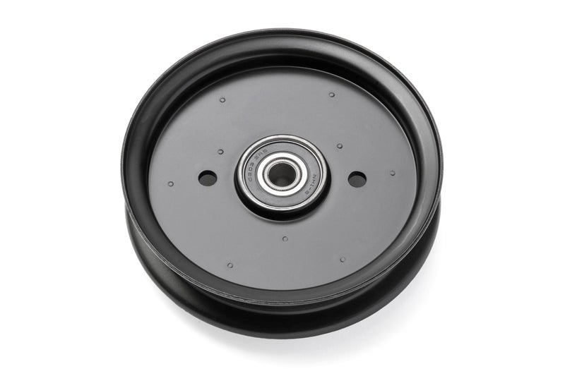 T TERRE Phoenix Mfg. Flat Idler Pulley, 5 Inch Outside Diameter, Replacement for Hustler 604231, Compatible with 52 Inch Raptor Lawn Mower Models - Image 3